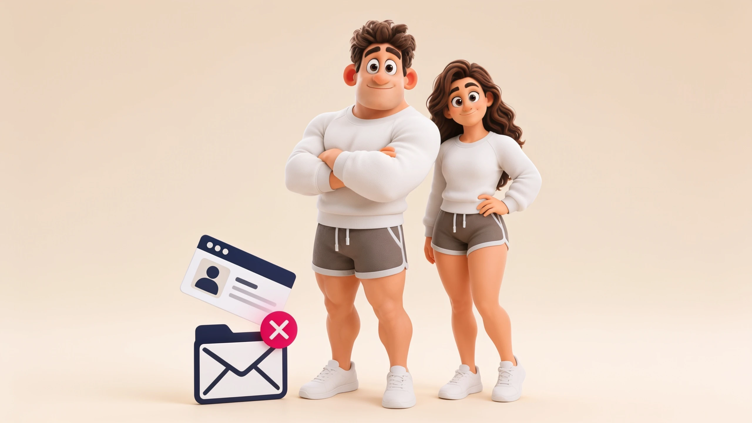 GymBuddy: Guided Strength mascots beside account deletion symbols